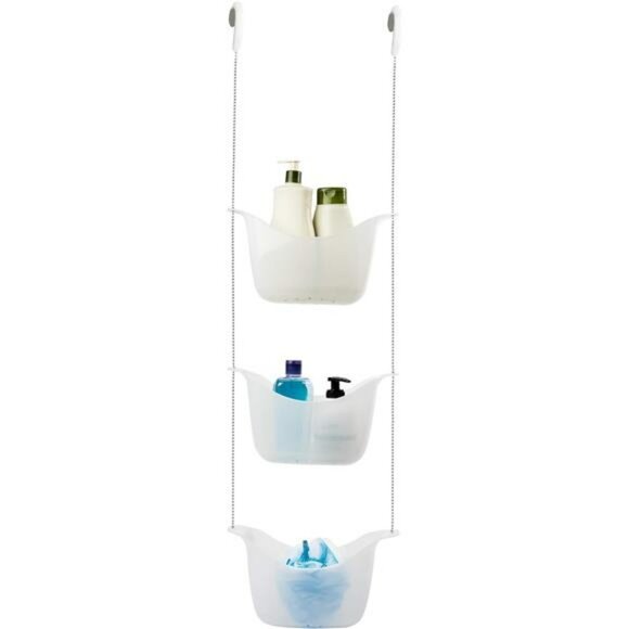 Hanging Shower Caddy Bathroom Organizer with Baskets for Shampoo and Accessories - Picture 1 of 8